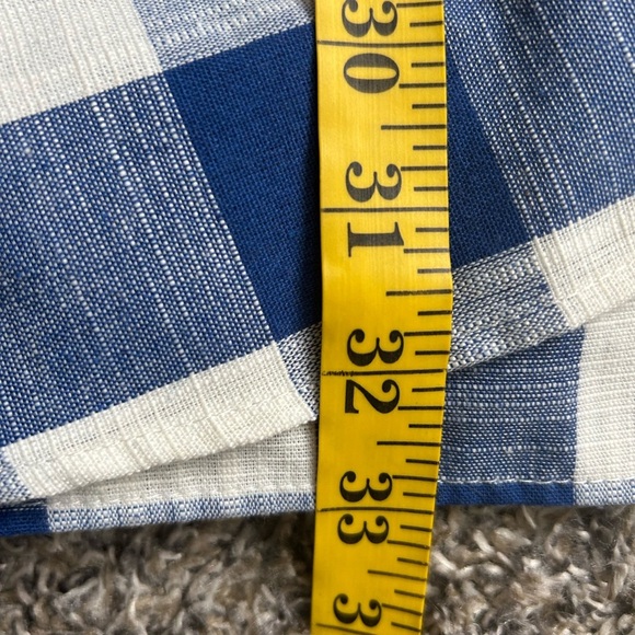 Blu Pepper adorable linen/cotton blend blue and white checkered sundress large - Picture 5 of 9